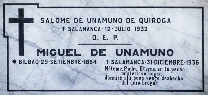 Image 20: Lápida de Miguel de Unamuno