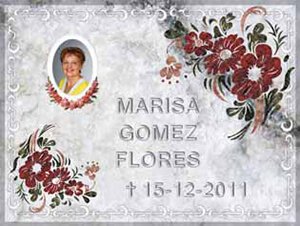 Lápida Fotocerámica de catálogo 1902