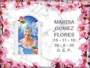 Lápida Fotocerámica de catálogo 1905