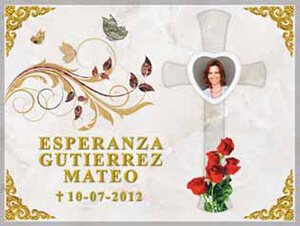 Lápida Fotocerámica de catálogo 1906