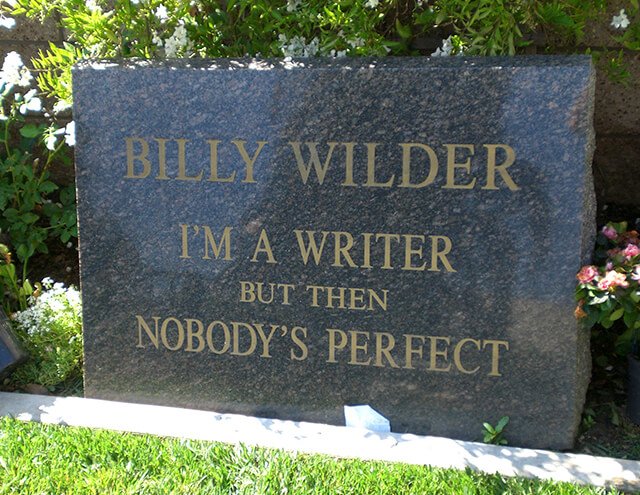 Lápida de Billy Wilder Wikipedia