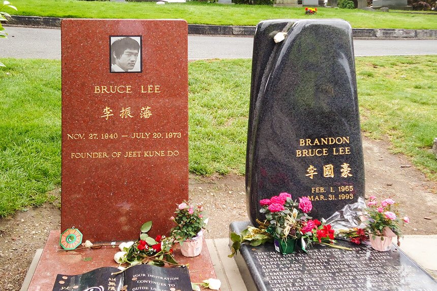 Lápida de Bruce Lee