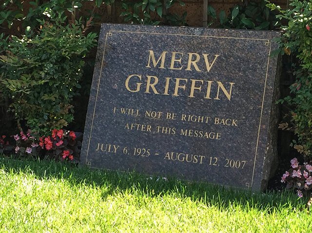 Lápida de Merv Griffin