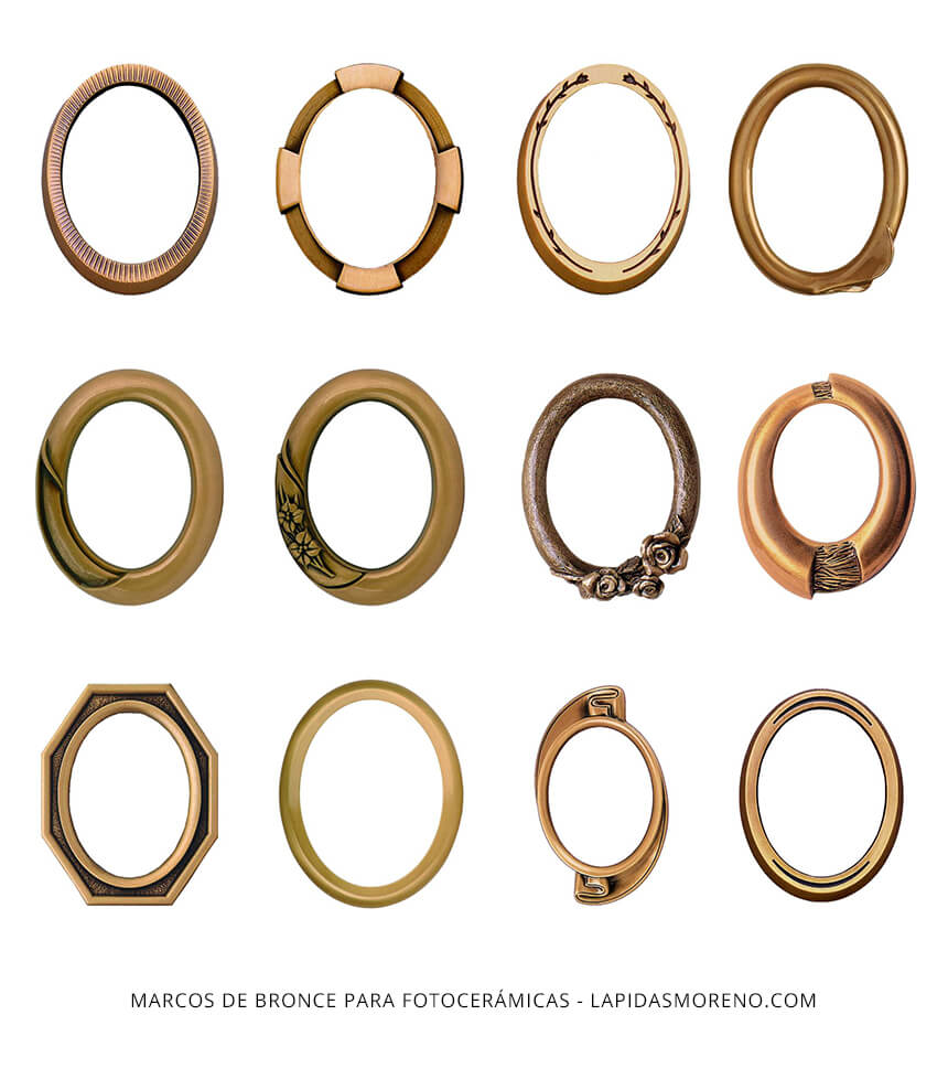 Marcos de Bronce para Fotocerámicas